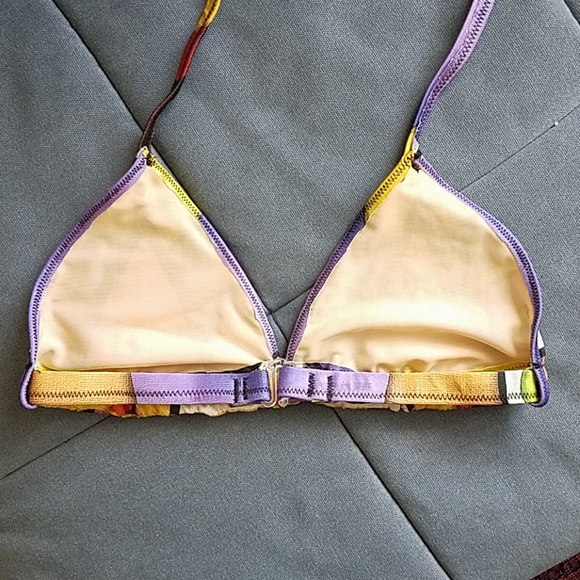 NWOT Italian Colorful Bikini top - Picture 3 of 6